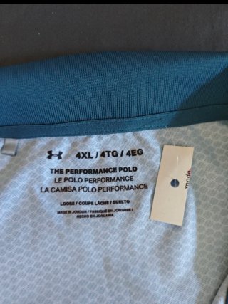 Polo con etiqueta Under Armour Verde Talla 4XL