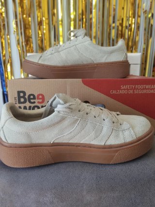 Zapatillas Zara Mujer Plataforma Beige
