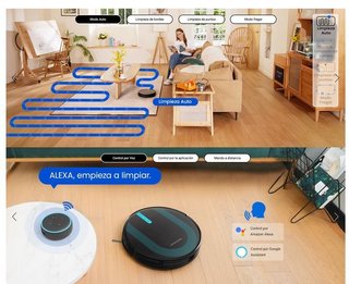 Robot Aspirador Alexa/Google Fregadora · NUEVO