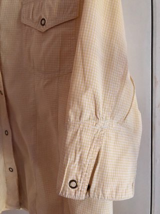 Camisa cuadros algodón elástico Talla L