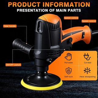 Pulidora Eléctrica 980W · 6 Velocidades · Nueva