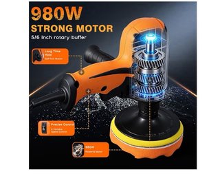 Pulidora Eléctrica 980W · 6 Velocidades · Nueva