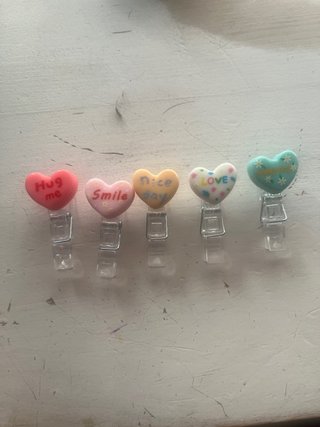 Mini pinzas decorativas corazón