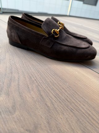 Mocassini Gucci Uomo Pelle Scamosciata Marrone 41