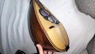 Mandolina Alfredo Albertini de pájaro con funda