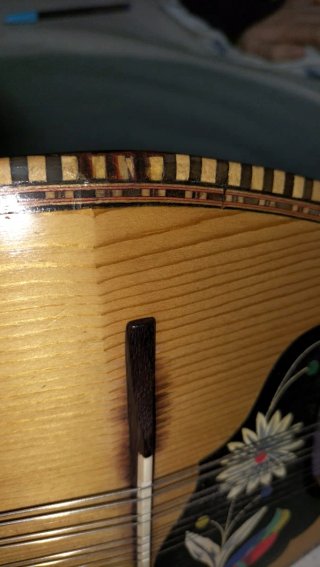 Mandolina Alfredo Albertini de pájaro con funda