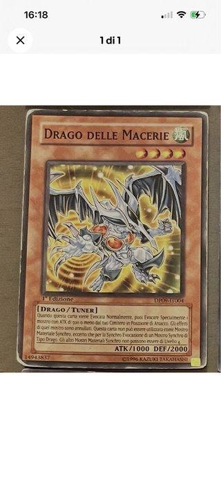 Drago delle Macerie DP09-IT004 1ª Ed. Yu-Gi-Oh!