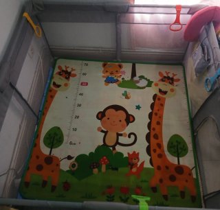 Parque infantil bebé acolchado más columpio