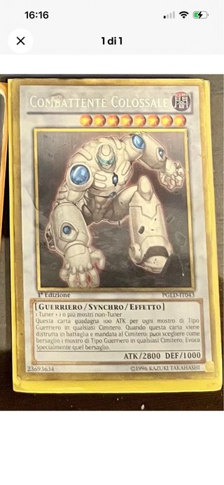 Yu-Gi-Oh! Combattente Colossale PGLD-IT013 1ª Ed.