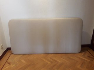 Somier tapizado individual beige