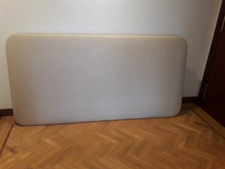 Somier tapizado individual beige