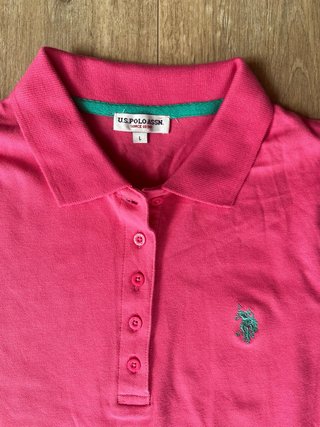 Camisa Polo U.S. Polo Assn. Rosa Talla L