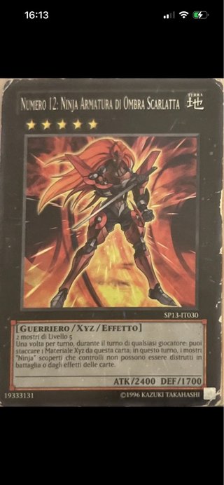 Numero 12: Ninja Armatura Ombra Scarlatta