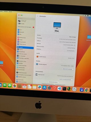 iMac 21,5” 2017 256GB SSD 8GB RAM + Teclado