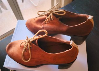 Zapatos Oxford Tacón Grueso Talla 37