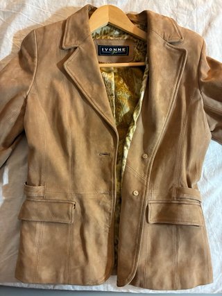 Blazer de ante IVONNE marrón