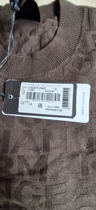 Jersey Armani Exchange Nuevo Talla S