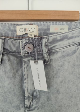 Pantalones chinos grises Anthropologie