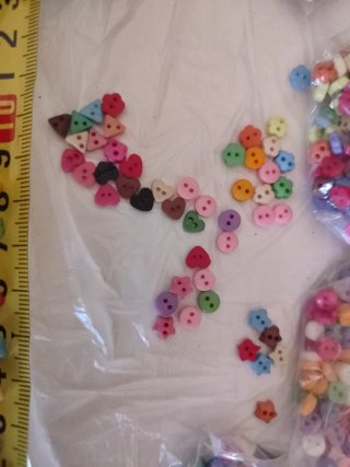 20 Mini Botones Decorativos 5mm