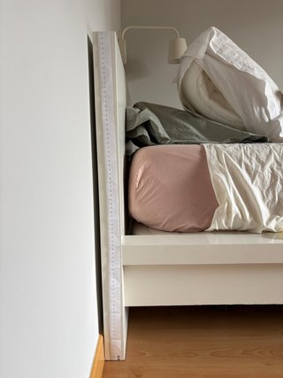 Cama individual blanca