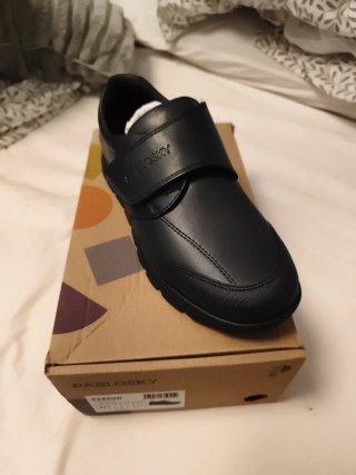 Zapatos escolares negros velcro