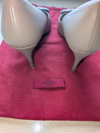 Zapatos Valentino Talla 39 Beige/Plata