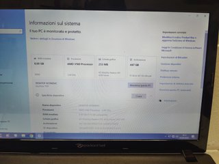 Notebook Packard Bell AMD SSD 480GB Ram 8GB Borsa