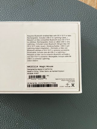Apple Magic Mouse 2 Original Blanca