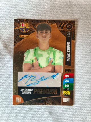 Cromo Panini FC Barcelona Marc Bernal Autógrafo