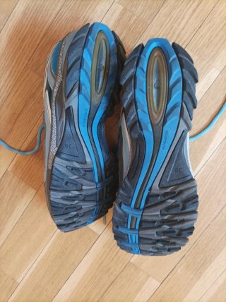 Zapatillas senderismo trekking azul y gris