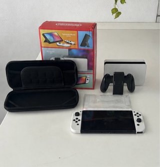 Nintendo Switch 1 OLED + Juego + Mando + Maletín
