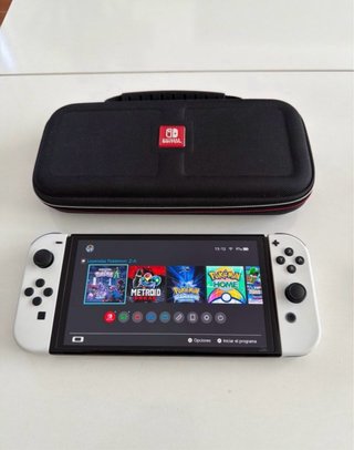 Nintendo Switch 1 OLED + Juego + Mando + Maletín