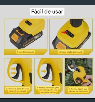Tijeras Eléctricas Recargables 30mm (2 Baterías)