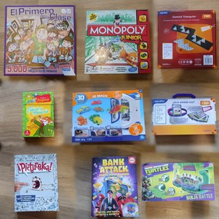 Lote de 6 giochi da tavolo per bambini