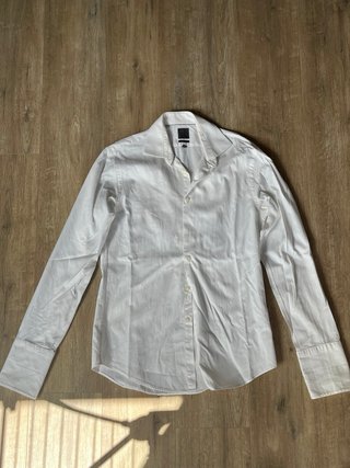 Camisa Calvin Klein Blanca Rayas Finas
