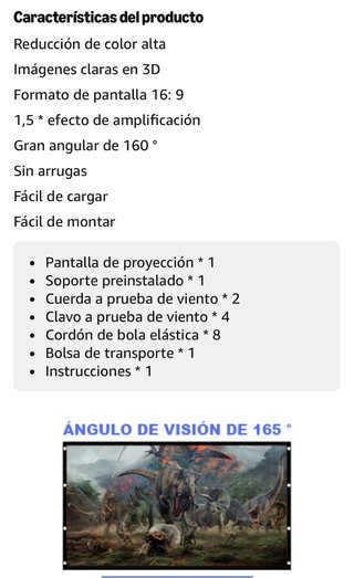 Pantalla Proyector Portátil 120 4KHD- Sin estrenar