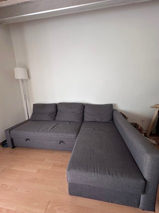 Divano letto chaise longue IKEA grigio