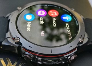 Smartwatch Uomo GPS Militare Nero AMOLED Nuovo.