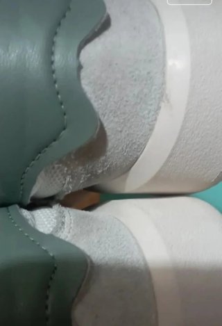 Zapatillas New Balance Blancas y Teales original