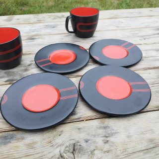 4 Tazas y 6 platillos Ikea SÖRLA (Set 4)