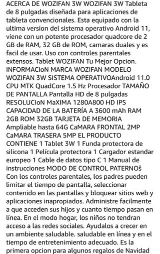 Tablet Niños Android - Nuova da estrenar