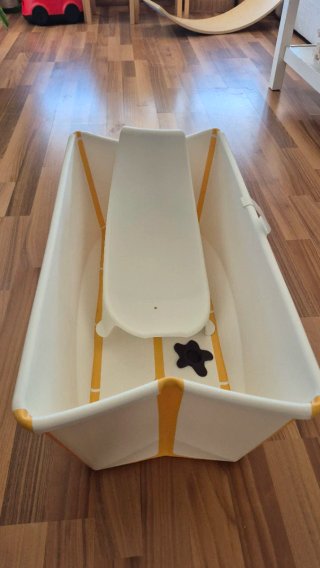 Bañera Stokke plegable + soporte recién nacido