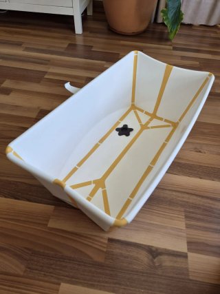 Bañera Stokke plegable + soporte recién nacido