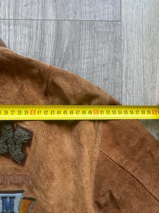 Naf Naf Bomber Ante Marrón 90 Oversize Bordada XXL