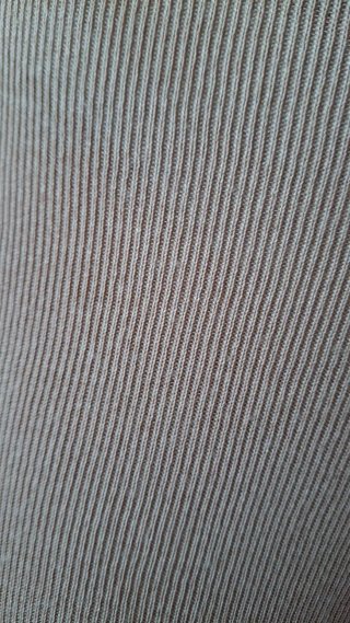 Pantalón recto cintura alta elástico beige
