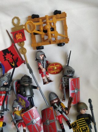 Lote Playmobil Soldados Romanos y Accesorios