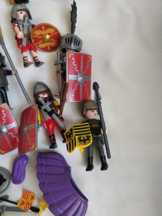 Lote Playmobil Soldados Romanos y Accesorios