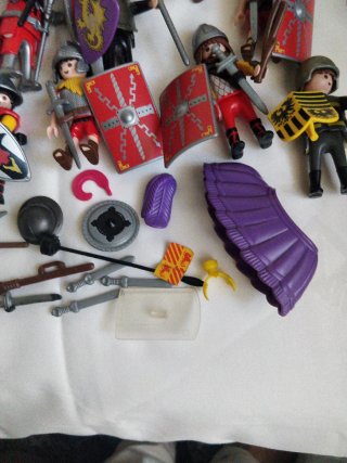 Lote Playmobil Soldados Romanos y Accesorios