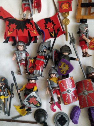 Lote Playmobil Soldados Romanos y Accesorios