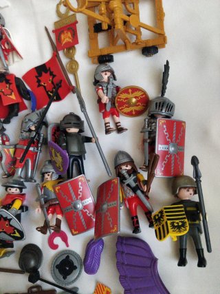 Lote Playmobil Soldados Romanos y Accesorios